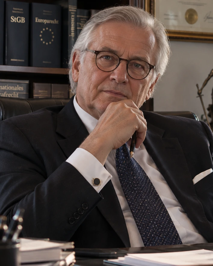 Portrait du Prof. Dr. Franz Settelmayer, Managing Partner, à son bureau