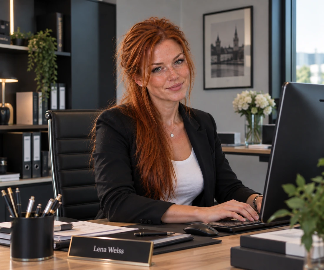 Lena Weiss au bureau du cabinet